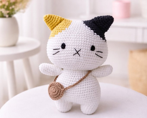 ✿373s 着せ替えあみぐるみ女の子・男の子 編みぐるみ ねこ あみぐるみ 出産祝い おもちゃ 男の子 女の子 編み