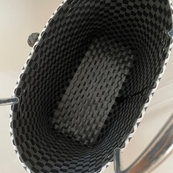 ppバンドの プラカゴバッグ  大きめサイズ  丈夫で長持ち 雨でも平気な撥水素材   L~レジャーサイズ 5枚目の画像