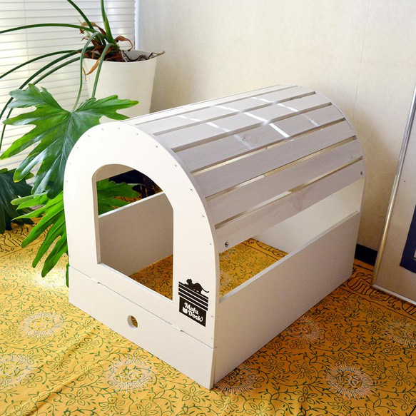 猫トイレカバー兼用ベッド「Mof Dock」モフドック 5枚目の画像