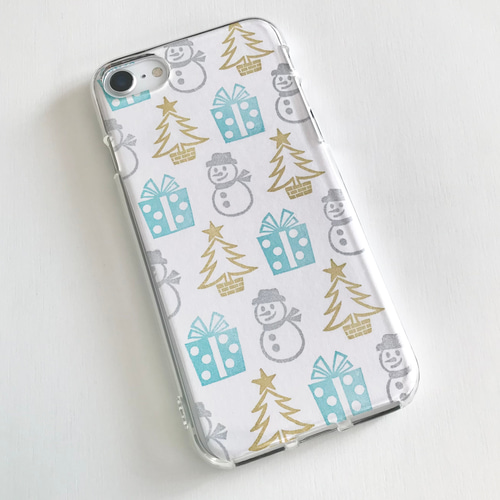 クリスマスツリー・スノーマン・プレゼントの消しゴムはんこセット