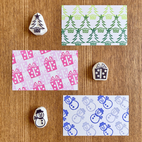 消しゴムはんこ No.9 小さなクリスマスセット