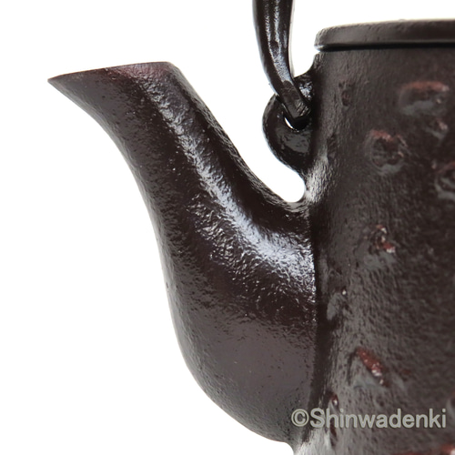 南部鋳鉄製 鉄瓶 桜花模様 中古品　黒色 南部鋳鉄製 鉄瓶 桜花模様 中古品 黒色 - メルカリ