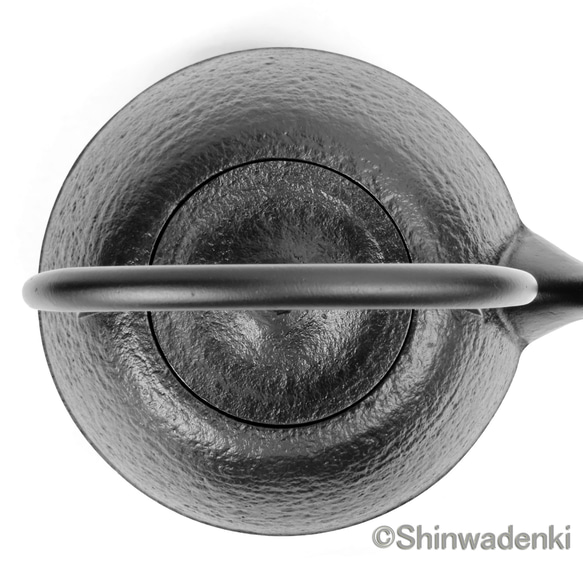 南部鐵器 鐵瓶 鐵壺 圓形南部模子1.2L 日本製 第3張的照片