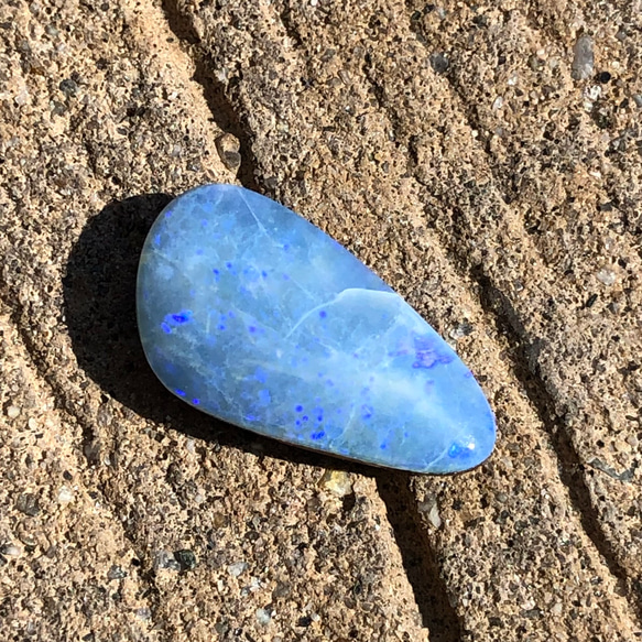 3,59ct Blue Opal オーストラリア産 ブルーオパール ルース OP-02 天然石 素材 ボルダーオパール 7枚目の画像