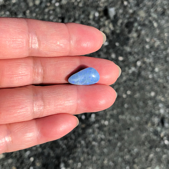 3,59ct Blue Opal オーストラリア産 ブルーオパール ルース OP-02 天然石 素材 ボルダーオパール 8枚目の画像