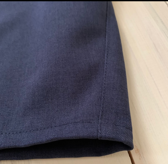 □再販トロストレッチロングワイドパンツ　ポケット付★ベージュ&黒　丈調節可能　シワになりにくい　動きやすい 13枚目の画像