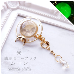 惑星ムーンのポニーフック 】 レジン 宇宙 ヘアアクセサリー 月 星