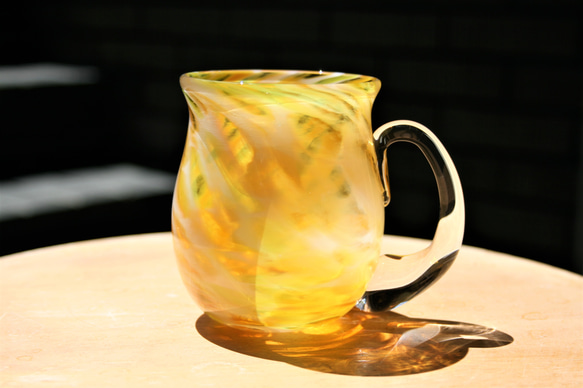 手作りガラス　雪風〈マグカップ〉 2枚目の画像