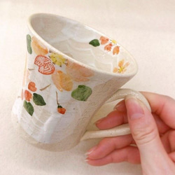 【清水焼】小紋桜　マグカップ 4枚目の画像
