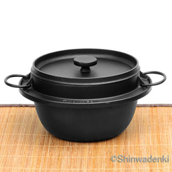 公式】岩鋳 南部鉄器 ごはん鍋 5合炊き（IH対応） 鍋・土鍋 IWACHU