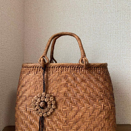 山葡萄 山葡萄籠バッグ 手作り 山葡萄かごバッグ 内布あり 二種 山葡萄 山葡萄籠バッグ 手作り 山葡萄かごバッグ 内布あり 二種