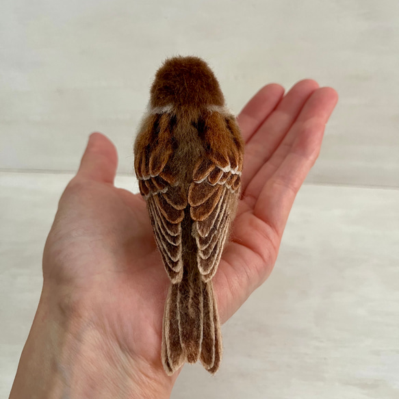 【受注制作】羊毛フェルト スズメ 12枚目の画像