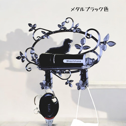 ダックスフンド 樹脂製ドアプレート 鍵掛け 印鑑置き　マスク掛け【箱入り】 5枚目の画像