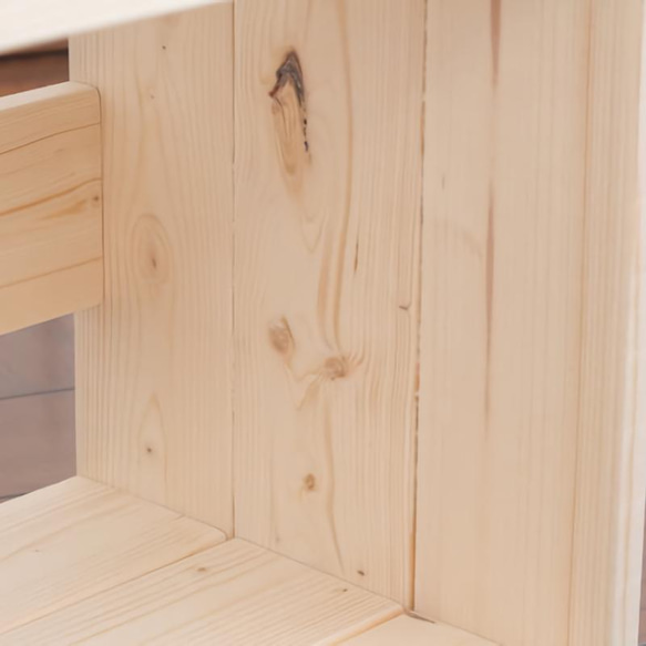 絵本棚 Ｗ56cmA Maple poppo ブックラック こども家具 無垢材 完成品 ハンドメイド ベビー家具 12枚目の画像