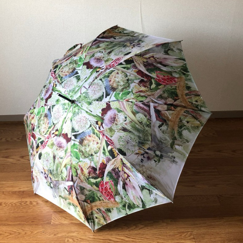 傘人気№７極楽鳥花の雨傘　梅雨対策　雨に濡れない大きめサイズ　シティーオート