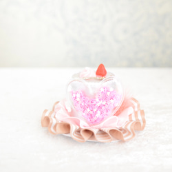 ヘアアクセサリー（いちごケーキなミニハット） ヘッドドレス