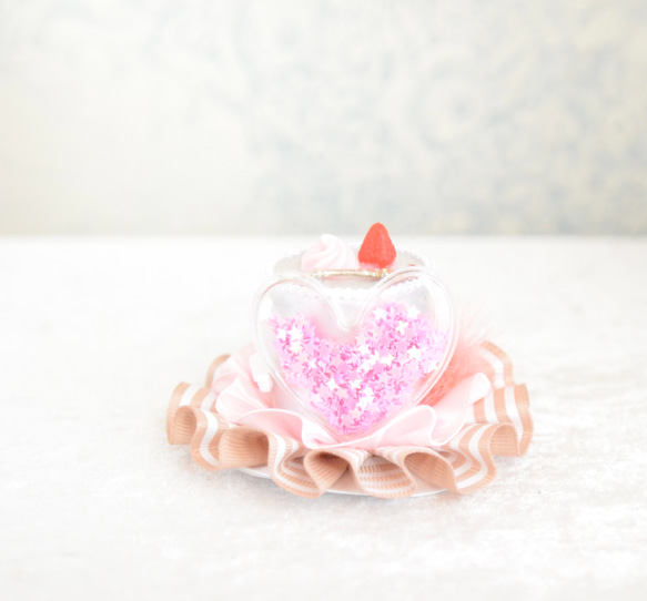 ヘアアクセサリー（いちごケーキなミニハット） ヘッドドレス