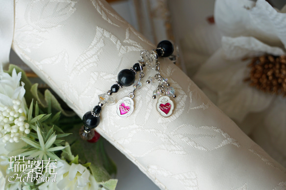 【ミニチャーム・聖心（銀）】ブレスレットチャーム、携帯ストラップ、ペンダントトップ等に 2枚目の画像