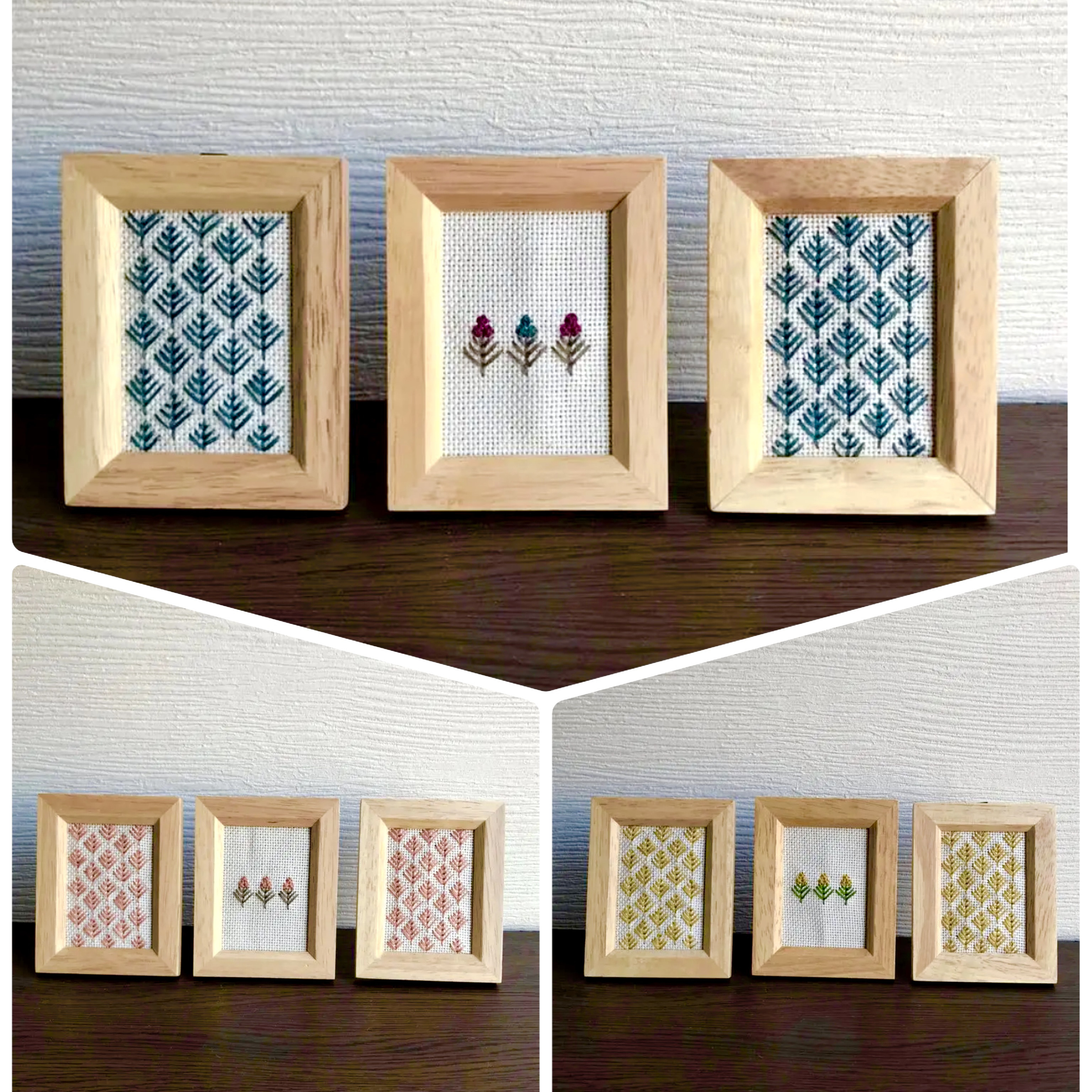 欧風刺繡（壁飾り・6枚組） 欧風刺繡（壁飾り・6枚組）