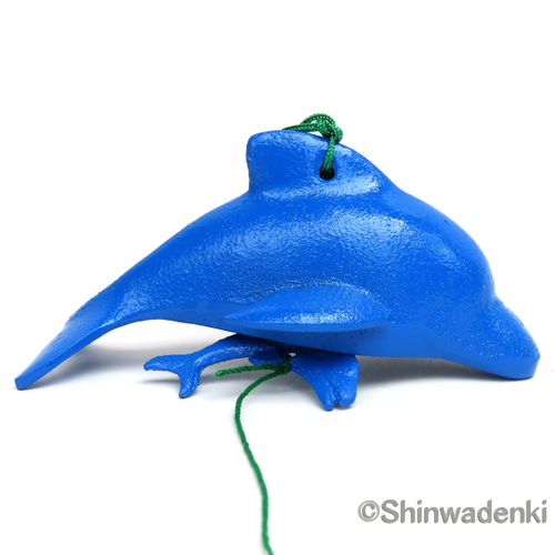 南部鉄器 泳ぐ魚風鈴 イルカ 親子 青 日本製 風鈴 南部鉄器の専門店