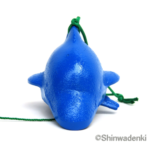 南部鉄器 泳ぐ魚風鈴 イルカ 親子 青 日本製 風鈴 南部鉄器の専門店