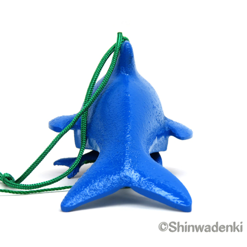 南部鉄器 泳ぐ魚風鈴 イルカ 親子 青 日本製 風鈴 南部鉄器の専門店
