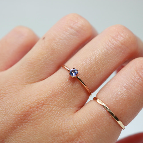 0.1ct 天然石アイオライト（別名：ウォーターサファイア）(3mm石