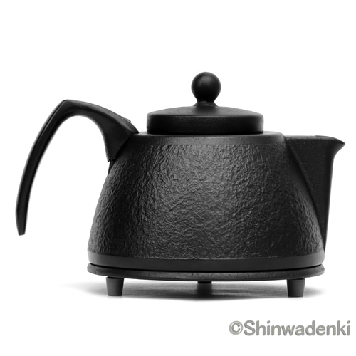 鉄瓶 南部鉄器 ドリップポット 南部鉄器 鉄瓶 コーヒーポットセット0.75L 黒焼付仕上 日本製 ガス