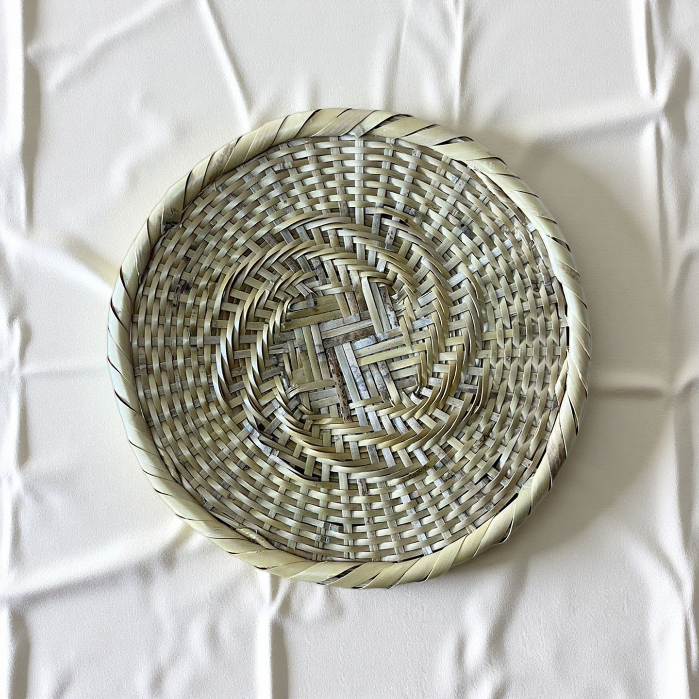 2枚セット】蕎麦ざる 竹ざる 蕎麦皿 手作りそばざる 直径約21cm