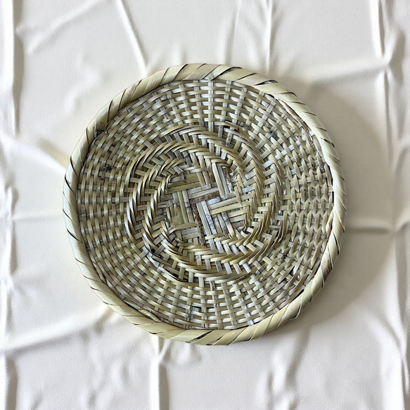 2枚セット】蕎麦ざる 竹ざる 蕎麦皿 手作りそばざる 直径約21cm