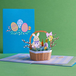 ポップアップグリーティングカード　Easter Basket 1枚目の画像