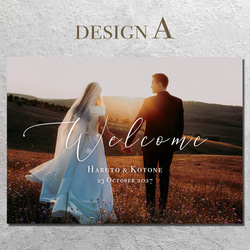 全15種 ウェルカムボード 写真入れデザイン【完成データプレゼント】 2枚目の画像
