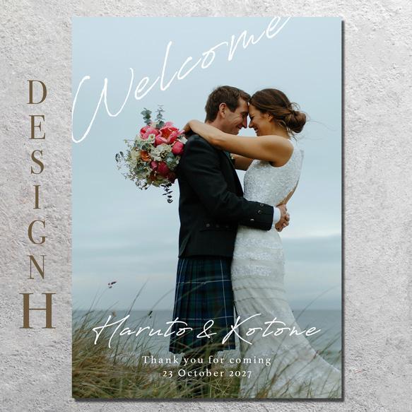 全15種 ウェルカムボード 写真入れデザイン【完成データプレゼント】 9枚目の画像