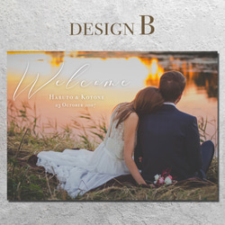 全15種 ウェルカムボード 写真入れデザイン【完成データプレゼント】 3枚目の画像