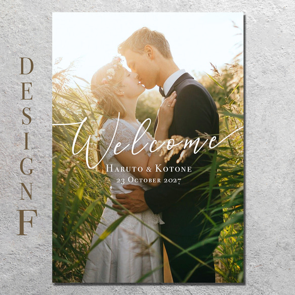 全15種 ウェルカムボード 写真入れデザイン【完成データプレゼント】 7枚目の画像