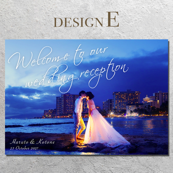 全15種 ウェルカムボード 写真入れデザイン【完成データプレゼント】 6枚目の画像