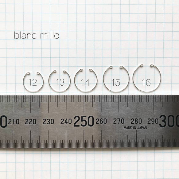 No.e-0.7R○*K18極細イヤーカフ○*オーダー制作 シンプル18金極細ワイヤー　0.7mm18kワイヤー 6枚目の画像