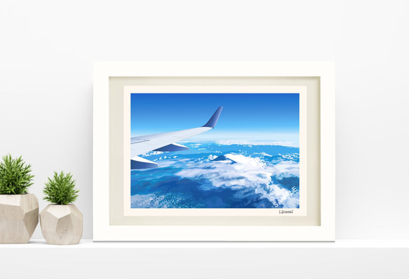 A4サイズ「空から富士山」 1枚目の画像