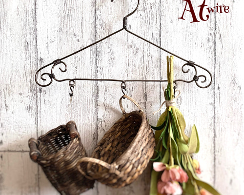 アンティークなワイヤーハンガー（小） ＊ワイヤークラフト＊ その他