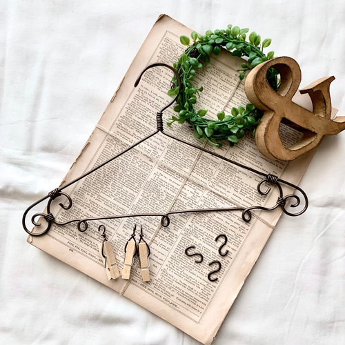 アンティークなワイヤーハンガー（小） ＊ワイヤークラフト＊ その他