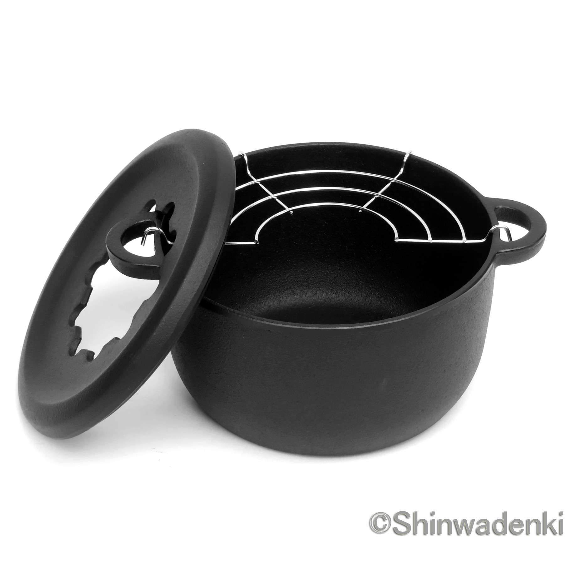 【お取り寄せ】南部鉄器 鉄鍋 フォンデュ兼用ミニ天ぷら鍋 日本製 直火・IH対応