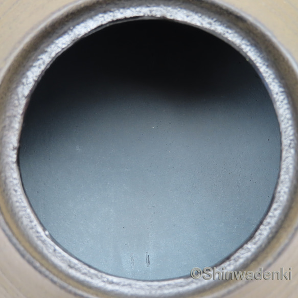 南部鉄器 鉄瓶 刷毛目（さび茶仕上げ）0.6L 内面素焼き・酸化被膜仕上 日本製 ガス対応 7枚目の画像