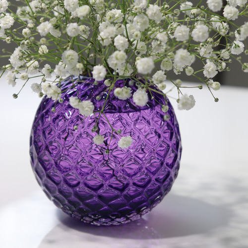 ナチュリラ掲載作品 「Frutta一輪挿しM（クラシックパープル）」本紫色