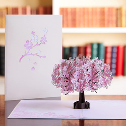 ポップアップグリーティングカード　Cherry Blossom 1枚目の画像