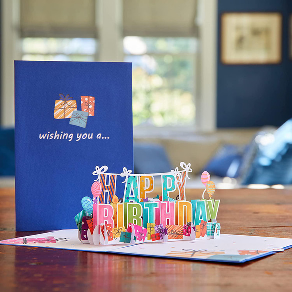 ポップアップグリーティングカード　Happy Birthday 1枚目の画像