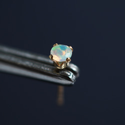 14KGF Pierced earring with Opal 第12張的照片