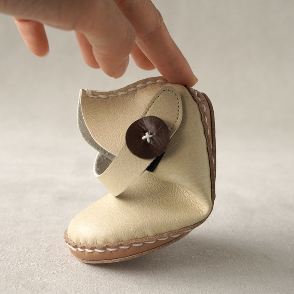 製作你自己的第一雙鞋，嬰兒鞋，手工套件，工藝品，嬰兒禮物，日本製造（鴨子）[5-11天內發貨] 第8張的照片