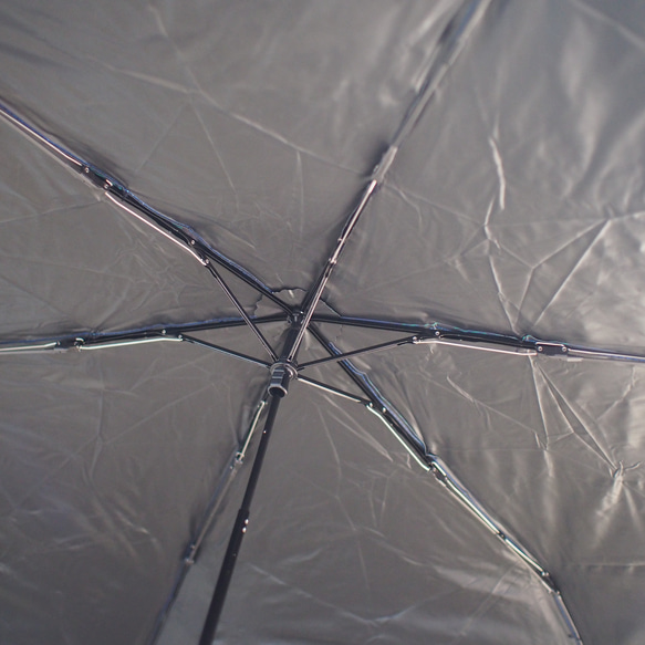 UVカット折りたたみ傘 ブラックウォッチ 紫外線99.9%カット 163411 晴雨兼用 竹ハンドル 17枚目の画像