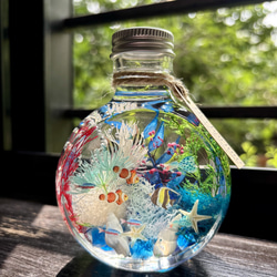 アクアハーバリウム 熱帯魚 ネコ瓶 Mサイズ（150ml ） ハーバリウム