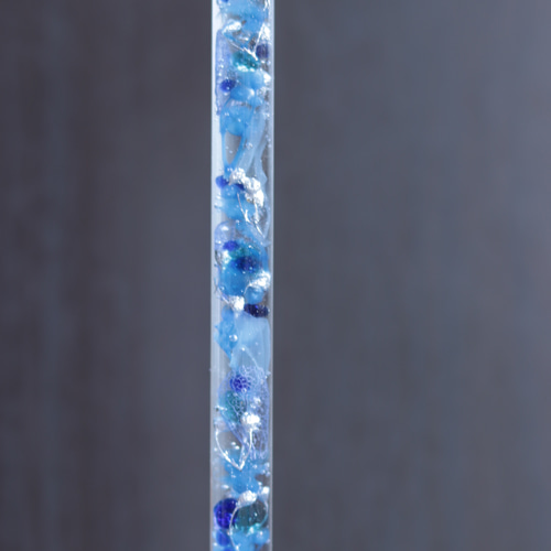 水中花のガラスペン～アクアブルー～＊ガラスペン置き付き＊ハー